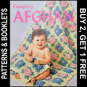 Vtg Graphic Enterprises Complete Afghan Book - Afghans/Pillows/Skirts/Jackets - Picture 1 of 23