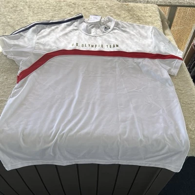 Adidas Authentic Olympic Team High Neck Shirt Size XL 2000 Vintage - Image 1 of 4