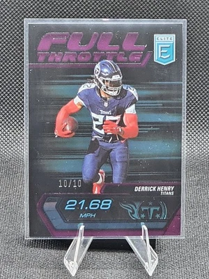 Derrick Henry 10/10 2024 Donruss Elite Full Throttle Purple Tennessee Titans - Image 1 of 2