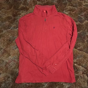 Izod Hombre Cuarto Cremallera Talla Grande Rojo  - Imagen 1 de 6
