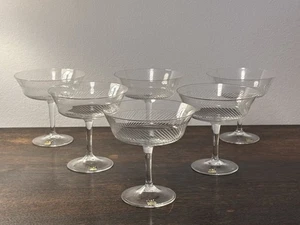 SF WMF Wilhelm Wagenfeld 6 x Sektschale Camillo Claudia 50er Mid Century Glas - Bild 1 von 7