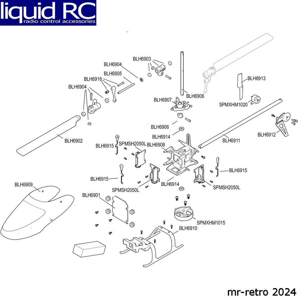 Головной блок главного ротора Blade Helis 6903: инфузия 120 - Изображение 1 из 1
