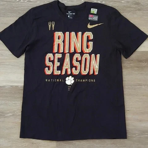 NWOT The Nike Tee Clemson Tigers 2018 Championship Ring Season T-Shirt Size M Cover