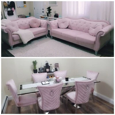 Sofa, Love seat, Dining chairs  - Image 1 of 4