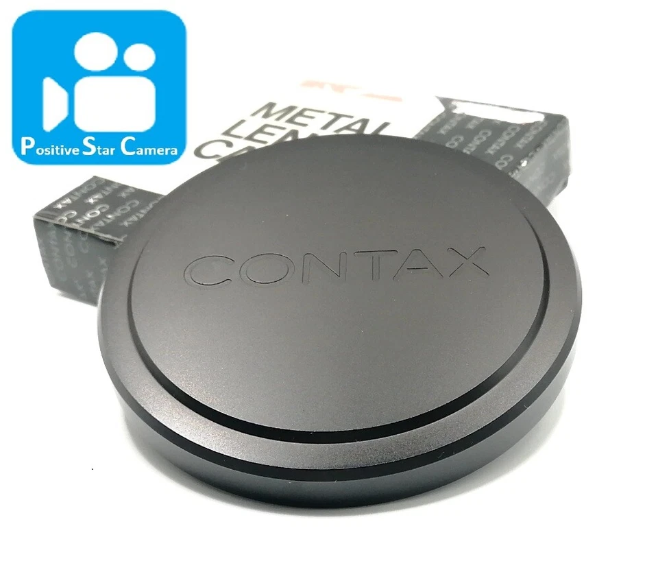 🎦VIDEO👀✨Unused✨ Contax Metal Lens Cap Black 89mm K-84 From JAPAN - Image 1 of 4