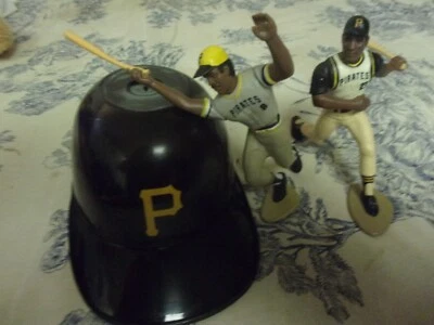 Lot of Vtg. MLB Willie Stargell & Roberto Clemente Action Figures + Small Helmet - Image 1 of 4