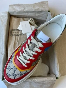 GUCCI Hombre’s Supreme GG Zapatilla Multicolor Rojo Azul Reino Unido 12, EE. UU. 12,5 $950 - Imagen 1 de 10