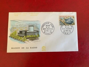 FRANCE 1963 FDC MAISON DE LA RADIO & TELEVISION CENTRE PARIS - Picture 1 of 2
