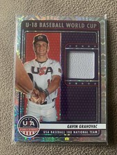 GAVIN GRAHOVAC 2023 STARS & STRIPES #U18-GG WORLD CUP PATCH SPARKLE