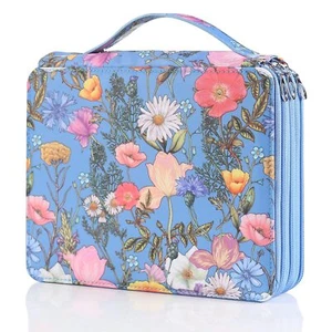 120 Slots Colored Pencil Case Organizer With Zipper Large Capacity Pen Holder Ba - Picture 1 of 9