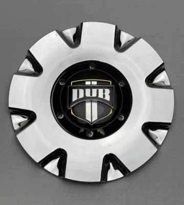 USED Dub Chrome Wheel Center Cap SCREWS NOT INCLUDED CAP M-859 - Image 1 of 3