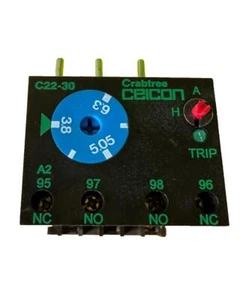 Crabtree 57500/KC Overload Relay 3.8-6.3A C22-30 Ceicon - Picture 1 of 4