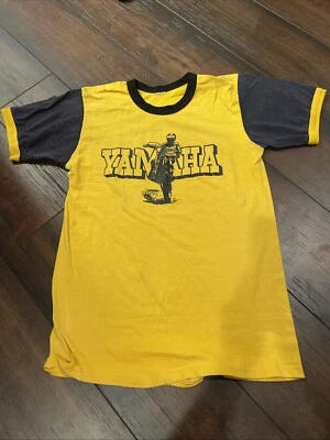 Camiseta vintage años 70 Yamaha emblema 3D talla S RARA SS Foto 1 de 4