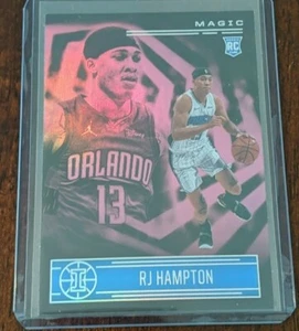 2020-21 RJ HAMPTON RC Rookie #190 Pink Parallel PANINI ILLUSIONS BASKETBALL SP - Picture 1 of 2