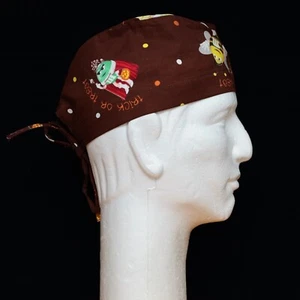 M & M Candy Halloween Trick or Treat Theme Scrub Hat - Picture 1 of 1