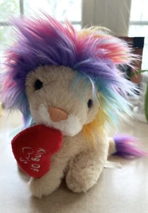 Dan Dee Plush Sings Animated Movable Lion Neon Hair Heart “Wild Thing” Song -Tag - Picture 1 of 7