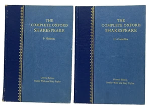 THE COMPLETE OXFORD SHAKESPEARE Volume 1-2 HC Book 1987 I-Histories II-Comedies - Imagen 1 de 16