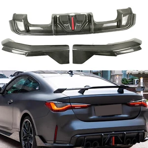 Carbon Fiber Rear Bumper Diffuser Kit For BMW G82 G83 M4 2021-2025 - Picture 1 of 13