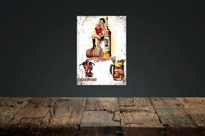 Captain morgans metal sign,mancave, Beer Hut. Garage Bar. man hut , vintage look - Picture 1 of 1