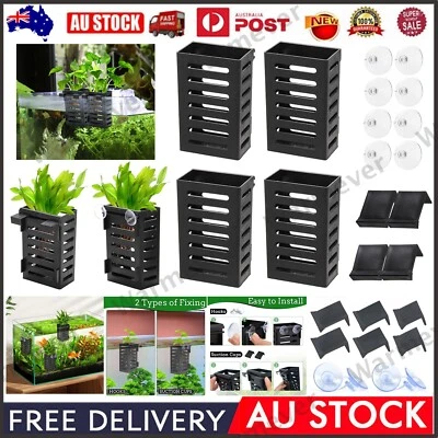 2/4Pcs Hanging Aquarium Plant Holder Aquarium Fish Tank Live Plant Pot Cup Decor - image 1 of 4