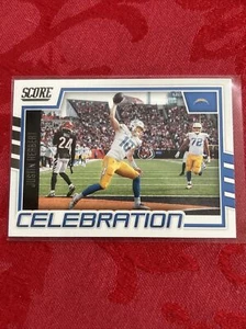 2022 Panini Score Celebration Justin Herbert #C-JH- Los Angeles Chargers - Imagen 1 de 6