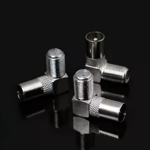 10 Pcs Right Angled Angle 90 degree F Connector Female to RF Coax Male - Picture 1 of 4
