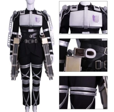 Anime Attack On Titan The Finish Season Outfits 3D Maneuver Gear Cosplay Costume - Image 1 of 4