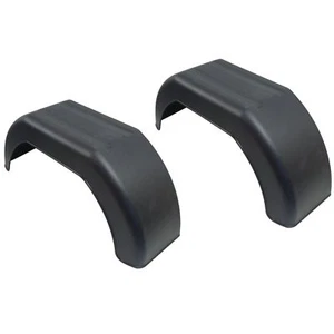Mudguard for Trailer Wheels 10" Plastic Pair / Wing / Fender TR002 - Picture 1 of 6