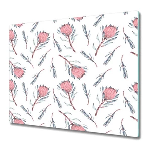 Induction Ceramic Hob Cover Protea flower Flower Floral Soft art 60x52 - Picture 1 of 8