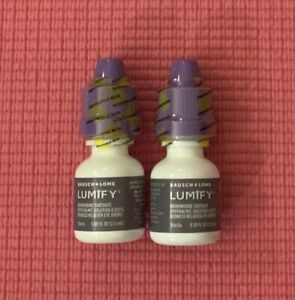 2-Pack - Lumify Redness Reliever Eye Drops 0.08 oz (2.5ml) NO BOX - EXP 2025