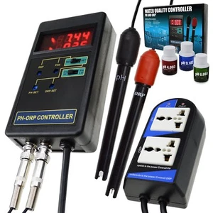 pH & ORP Redox Controller Water Quality Meter Tester Aquarium Hydroponics Tank - Picture 1 of 12
