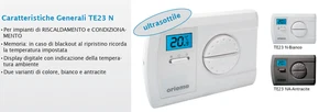 termostato elettronico orieme TE23NA antracite - Imagen 1 de 5