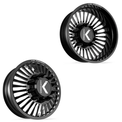 Juego de 6 ruedas FORD/DODGE DUALLY 26x8,25 KG1 forjadas KD051 Vegas negras 10x225 Foto 1 de 4