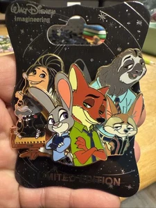 WDI D23 DISNEY ZOOTOPIA CHARACTER CLUSTER JUDY HOPPS NICK WILDE PIN LE 250 - Picture 1 of 4