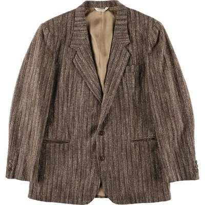 Chaqueta de tweed a rayas vintage Le Tigre hecha en EE. UU. para hombre talla mediana Foto 1 de 4