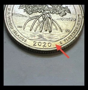 Virgin Islands Quarter 2020P Struck Thru Die Error - Picture 1 of 6