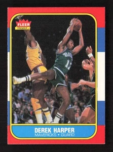 Derek Harper 1986-87 Fleer #44 Dallas Mavericks RC - Picture 1 of 2