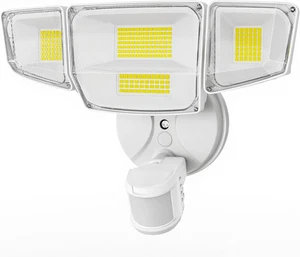 90W 10000LM LED Security Lights Motion Sensor Outdoor Lights, 4 Head Dusk to Daw - Picture 1 of 8