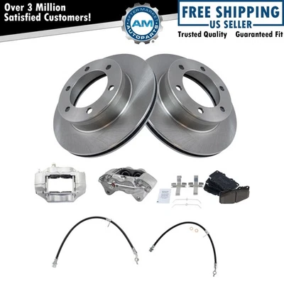 Kit de pastillas de freno delanteras de cerámica y rotor para Toyota Tacoma 1999-2004 Foto 1 de 4