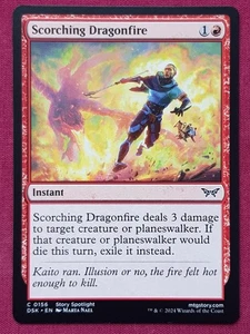 Magic The Gathering DUSKMOURN HOUSE OF HORROR SCORCHING DRAGONFIRE red card MTG - Bild 1 von 2