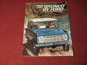 Ford Bronco 1970 camioneta pickup folleto de ventas folleto catálogo original antiguo - Imagen 1 de 3