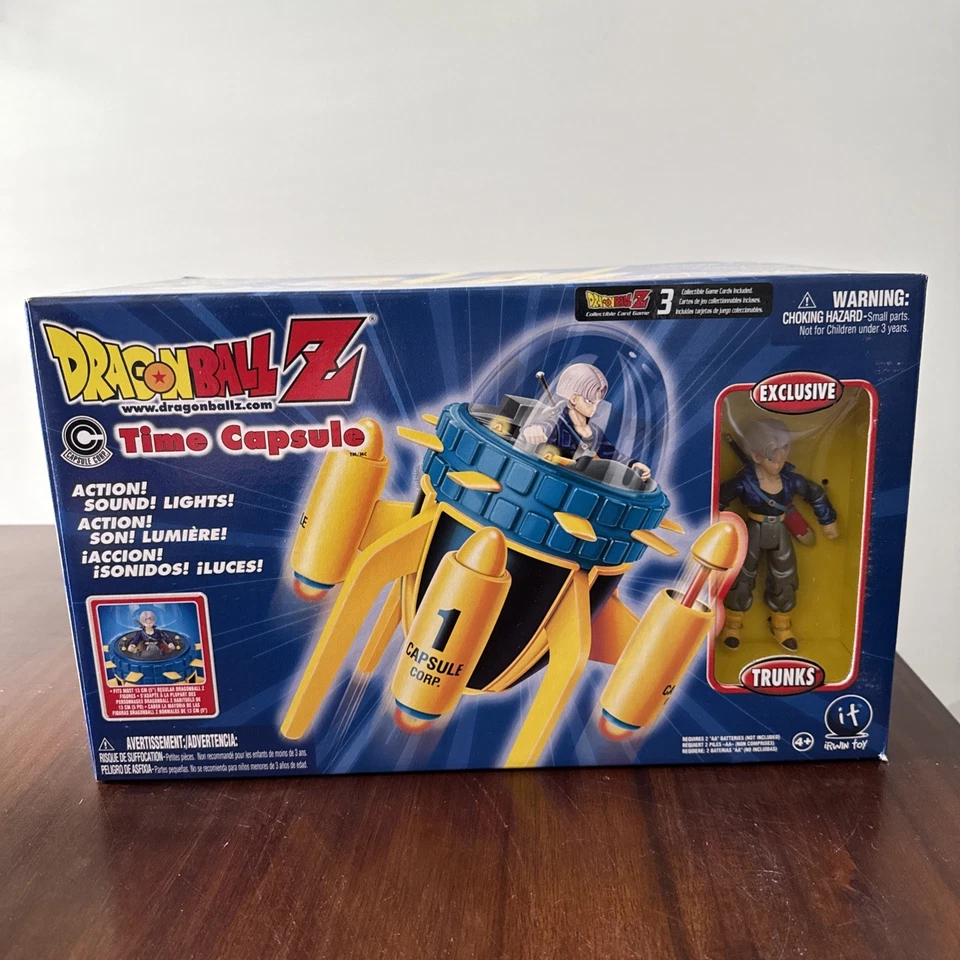 IRWIN Toys 2001 Dragon Ball Z Trunks Time Capsule Factory DBZ DBS