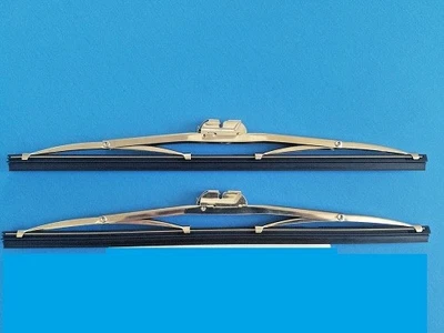 Volvo 122S 59-69 Wiper Blade Set Of 2 Stainless Steel Finish - B16  B18 & B20 - Imagem 1 de 3