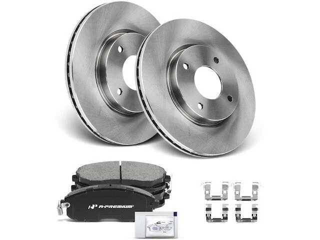 Brake Pad and Rotor Kit For 2007-2012 Nissan Versa 1.8L 4 Cyl 2011 2010 NZ943XZ - Imagem 1 de 1