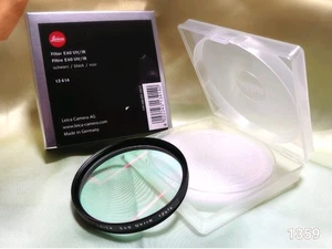 BOXed [Top MINT] Leica 13414 E60 60mm UV-IR Filter black noir schwars From JAPAN - Picture 1 of 8