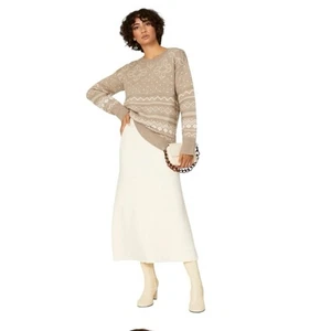 Thakoon x RTR Tan Fair Isle Sweater - Bild 1 von 8