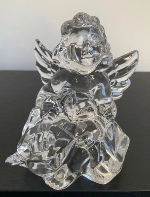 Angelo in cristallo Nachtmann con portacandele, 9,5 cm - Immagine 1 di 4