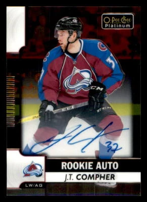 2017-18 O-Pee-Chee Platinum Rookie AUTO #RJC J.T. Compher B (ref 225632) - Image 1 of 2