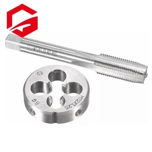 M12 x 1.25 HSS Tap and Die Set Right Hand Thread Tap and Round Thread Die Taper - Picture 1 of 3