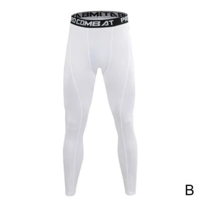 Pantalones de compresión para hombre para correr entrenamiento deporte fitness secado rápido calce para correr Foto 1 de 4
